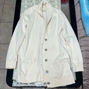 J. Crew cream cardigan
